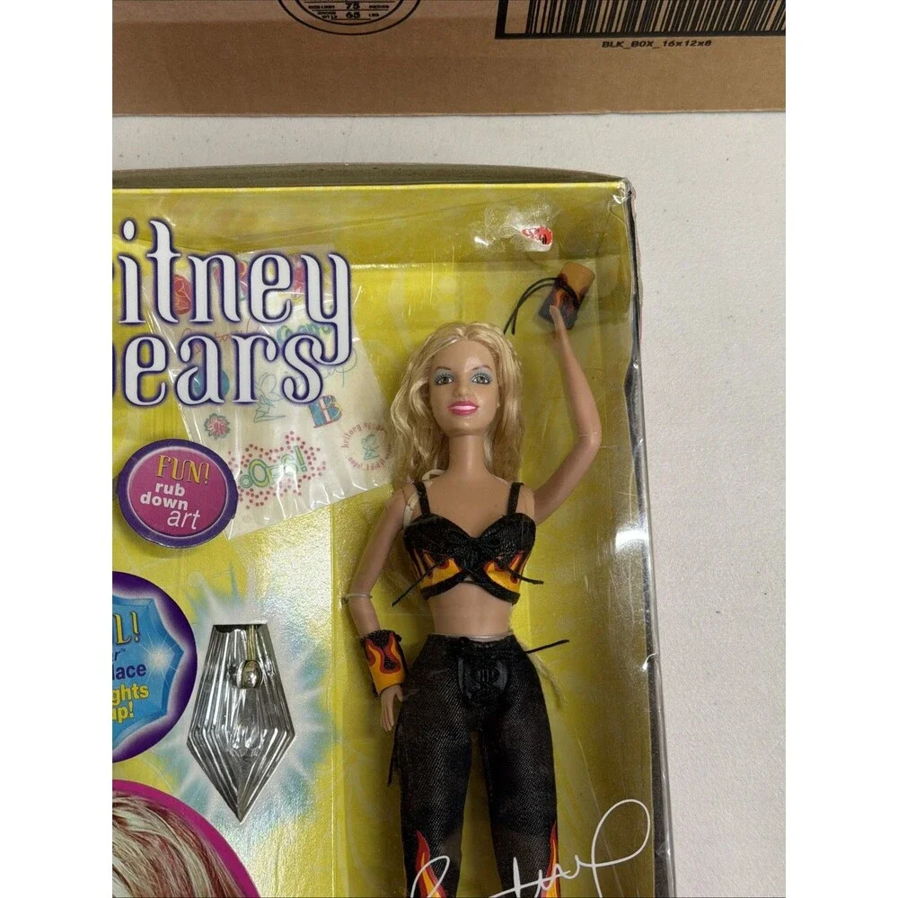 Britney Spears Performing For You Doll! Flames Costume - Play Along 2001 - NIB!!
